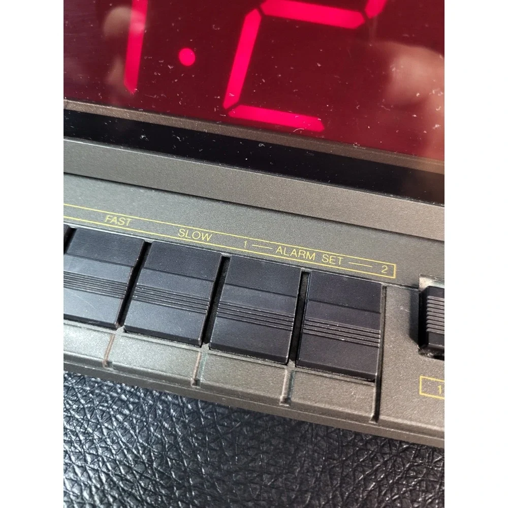 Vintage Sunbeam Digital LED Dual Alarm Clock with Snooze - Manual 887-36 Tested